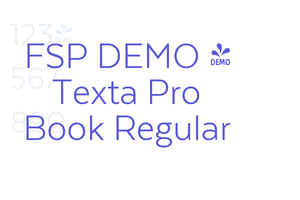 FSP DEMO – Texta Pro Book Regular