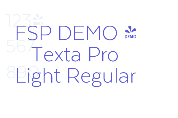 FSP DEMO – Texta Pro Light Regular