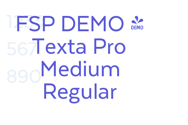 FSP DEMO – Texta Pro Medium Regular