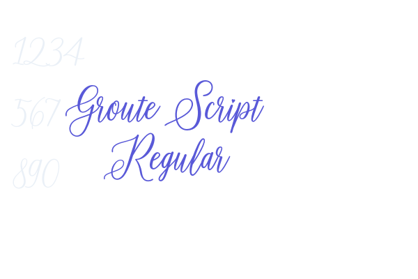 Groute Script Regular