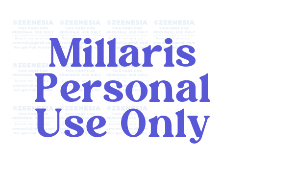 Millaris Personal Use Only