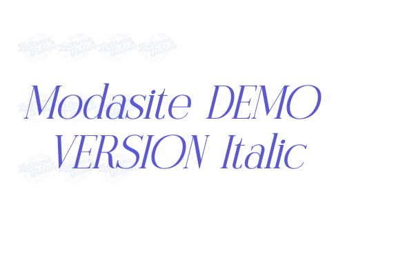 Modasite DEMO VERSION Italic