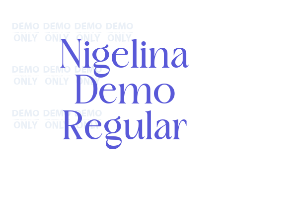 Nigelina Demo Regular