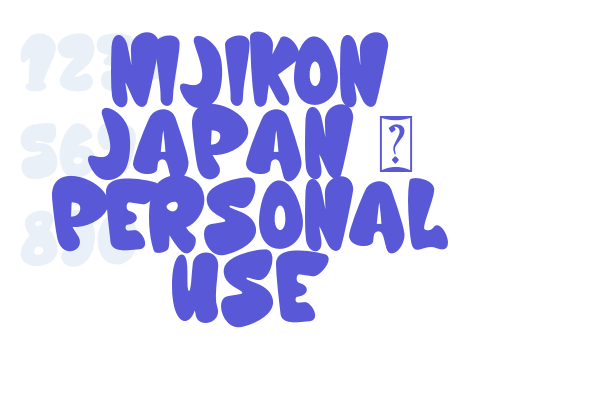 Nijikon japan – Personal use