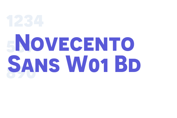 Novecento Sans W01 bold