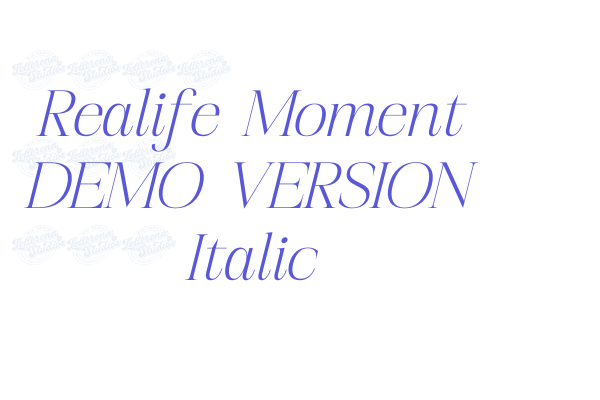 Realife Moment Italic