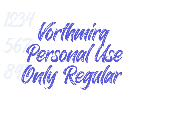 Vorthmirq Personal Use Only Regular