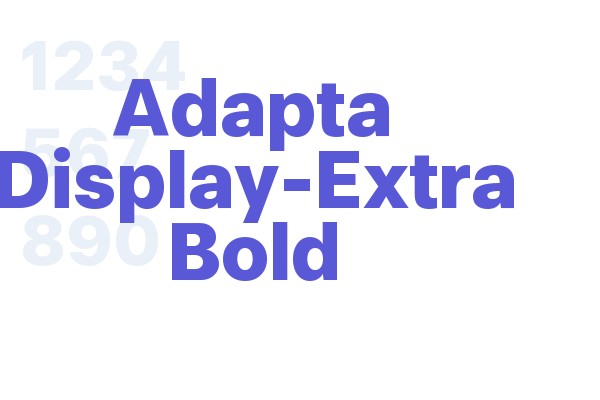 Adapta Display-Extra Bold