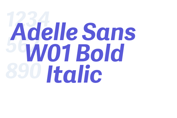 Adelle Sans W01 Bold Italic