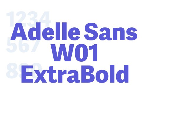 Adelle Sans W01 ExtraBold