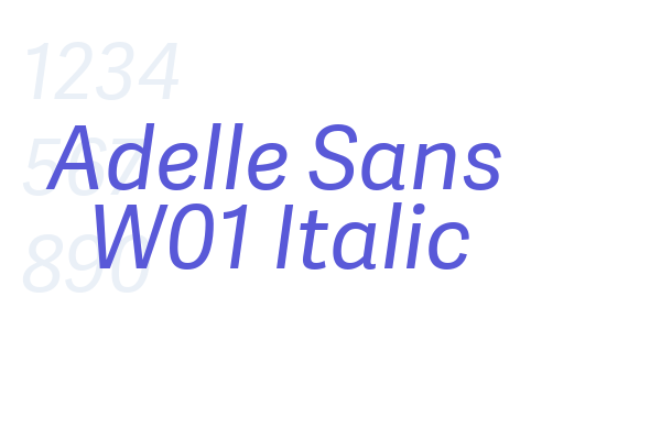 Adelle Sans W01 Italic