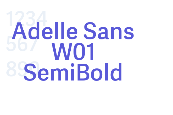 Adelle Sans W01 SemiBold