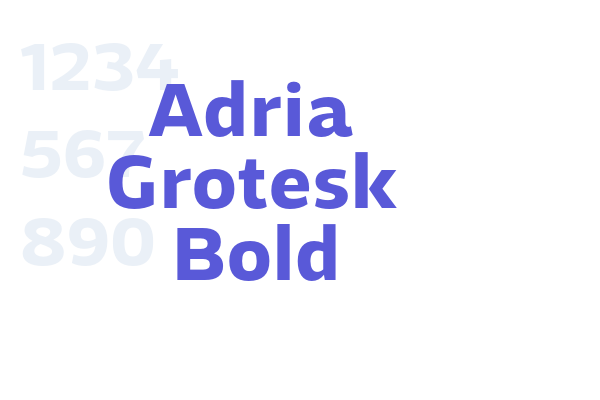 Adria Grotesk Bold