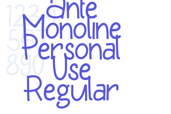 Ante Monoline Personal Use Regular