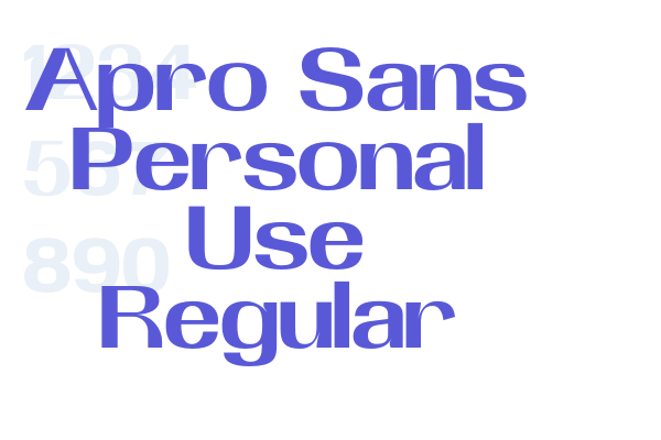 Apro Sans Personal Use Regular