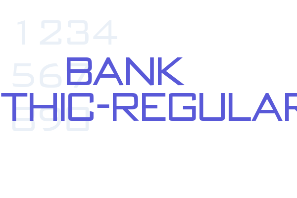 Bank Gothic-Regular