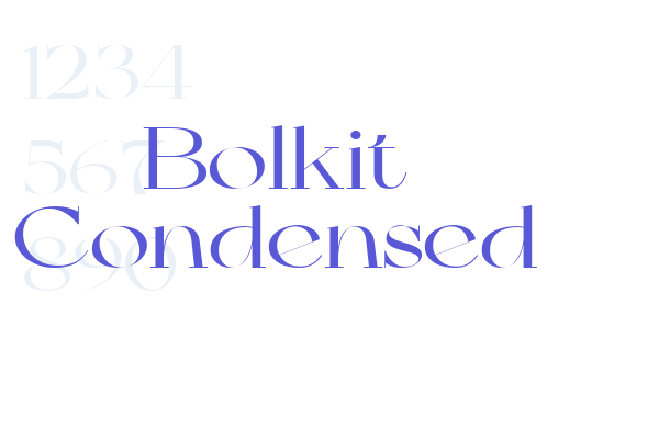 Bolkit Condensed