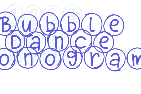 Bubble Dance Monogram