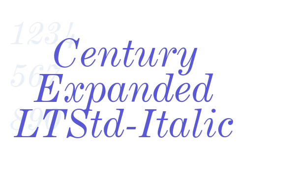 Century Expanded LTStd-Italic