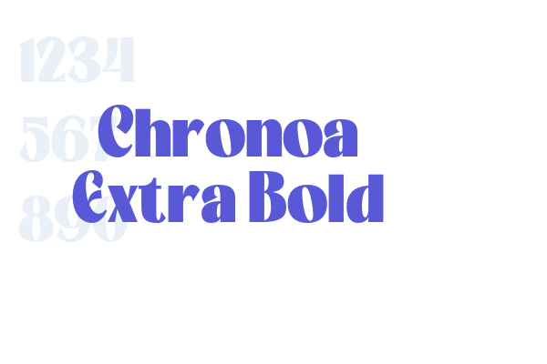 Chronoa Extra Bold