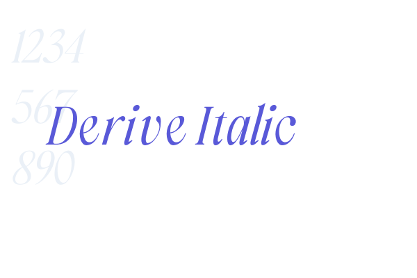 Derive Italic