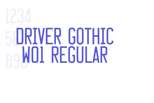 Driver Gothic W01 Regular