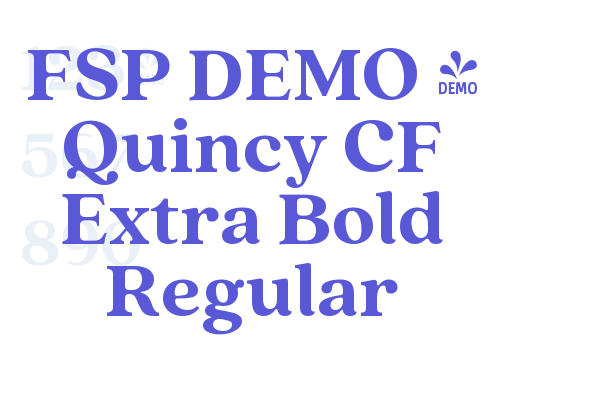 Quincy CF Extra Bold Regular - Font Free Download