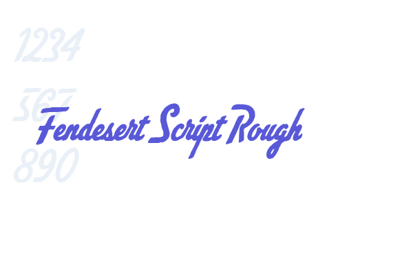 Fendesert Script Rough