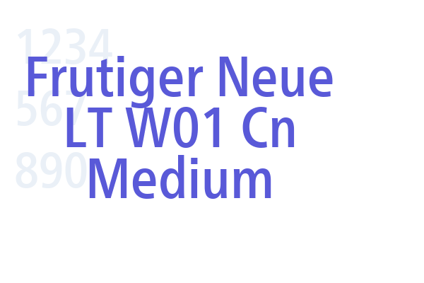 Frutiger Neue LT W01 Cn Medium