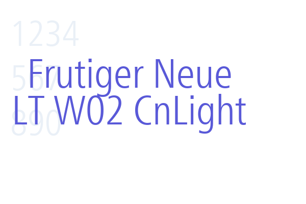 Frutiger Neue LT W02 CnLight