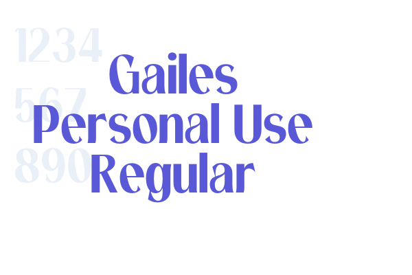 Gailes Personal Use Regular