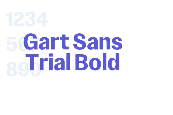 Gart Sans Trial Bold