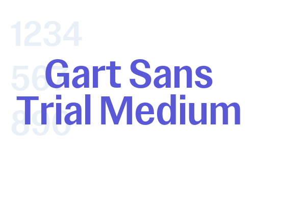 Gart Sans Trial Medium