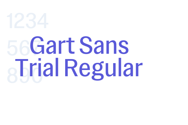 Gart Sans Trial Regular