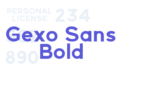 Gexo Sans Bold