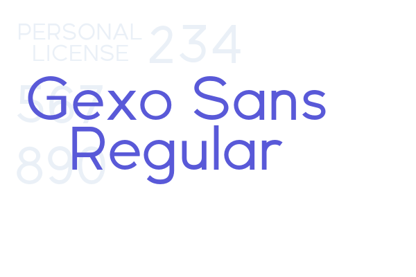 Gexo Sans Regular