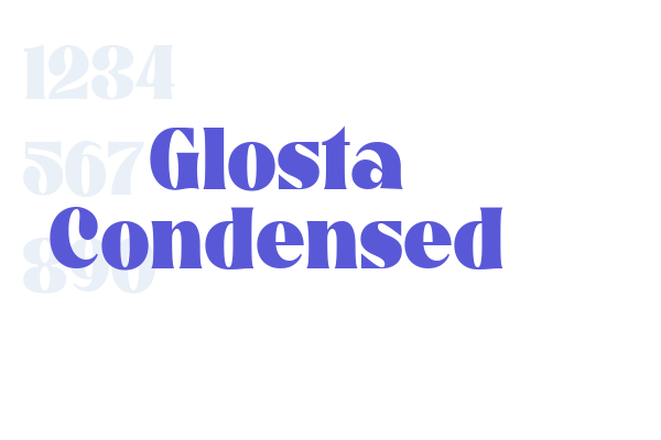 Glosta Condensed