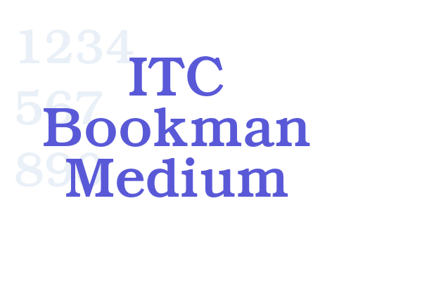 ITC Bookman Medium