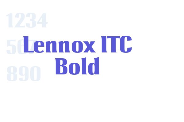 Lennox ITC Bold