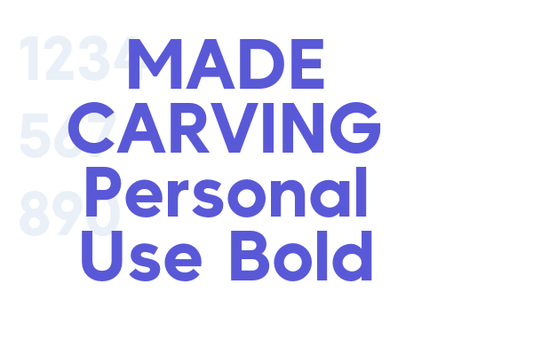 MADE CARVING Personal Use Bold