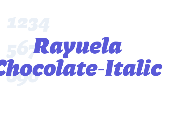 Rayuela Chocolate-Italic