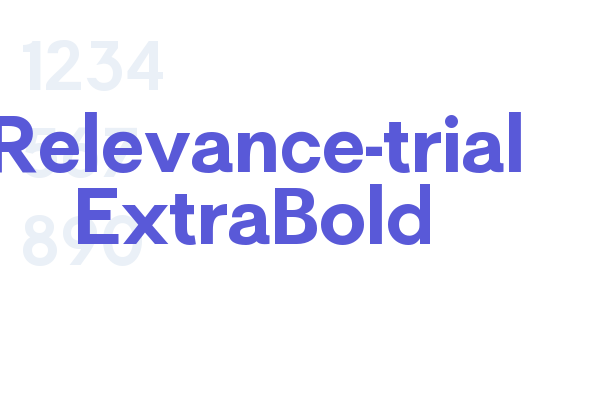 Relevance-trial ExtraBold