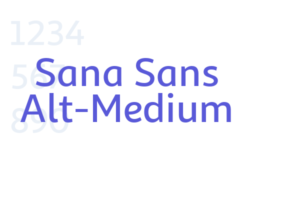 Sana Sans Alt-Medium