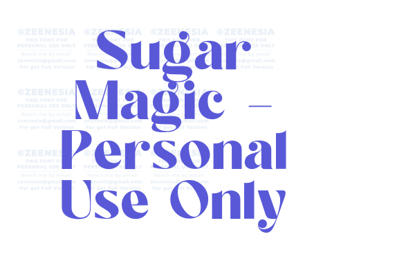 Sugar Magic – Personal Use Only