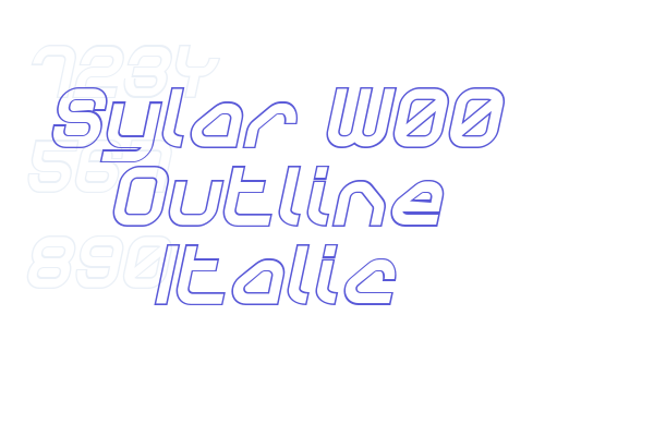 Sylar W00 Outline Italic