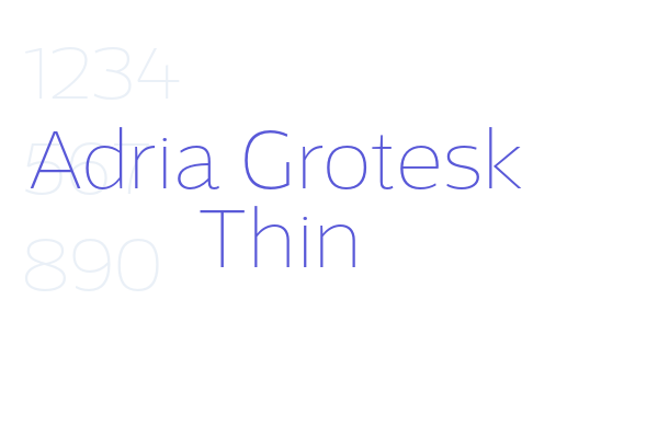 Adria Grotesk Thin