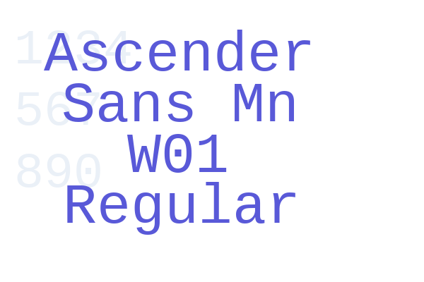 Ascender Sans Mono W01 Regular