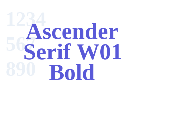 Ascender Serif W01 Bold