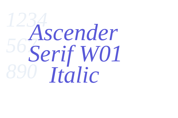 Ascender Serif W01 Italic