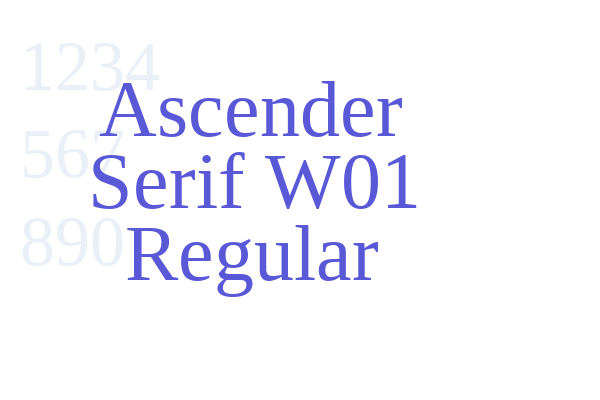 Ascender Serif W01 Regular